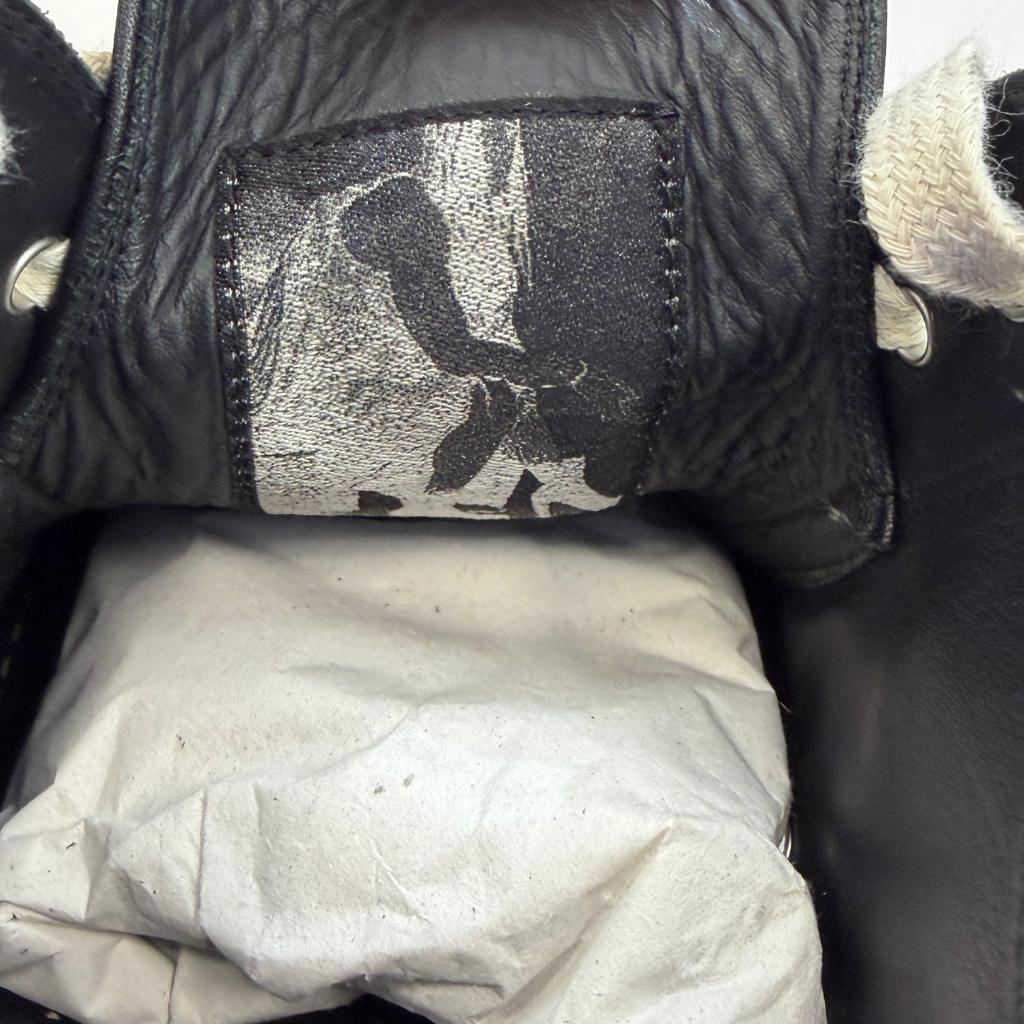 Rick Owens Ramone Low Black/Milk (Used)(No Box)