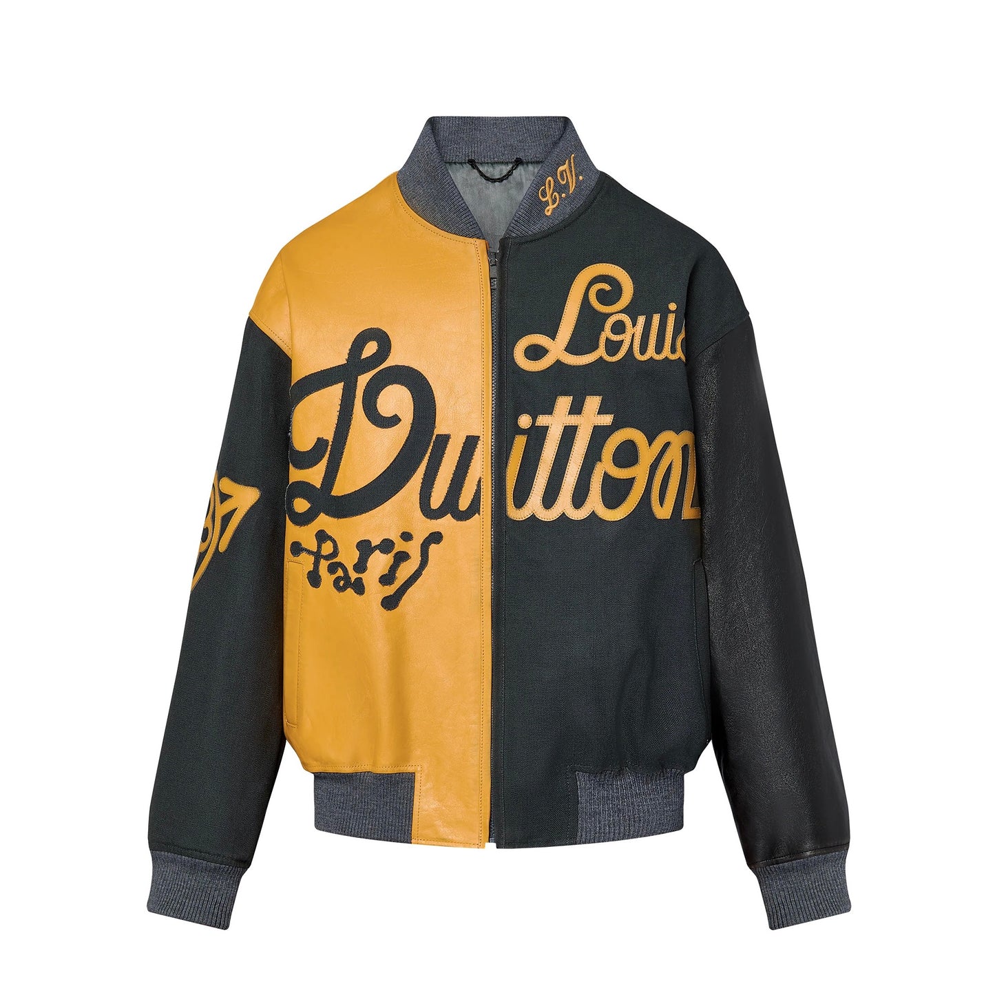 Louis Vuitton Varsity Jacket Canvas & Leather