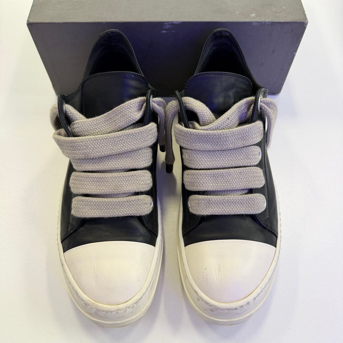 Rick Owens Porterville Jumbo Laced Ramone Low Black Pearl (Used)