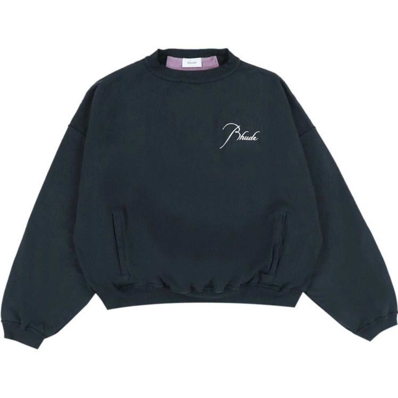 Rhude Panel Crewneck Black