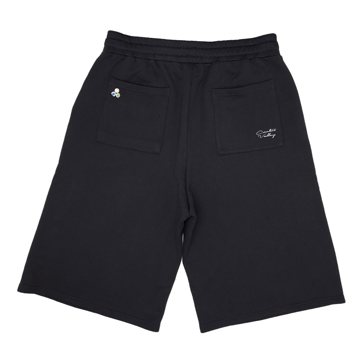 AZVA Studded Sweat Shorts Black