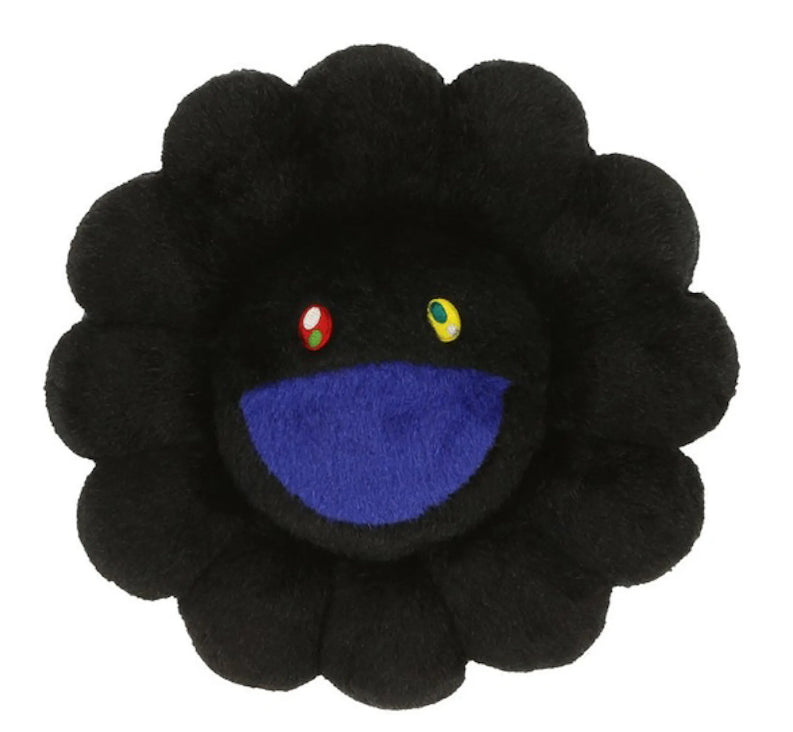 Murakami Flower Pillow Black