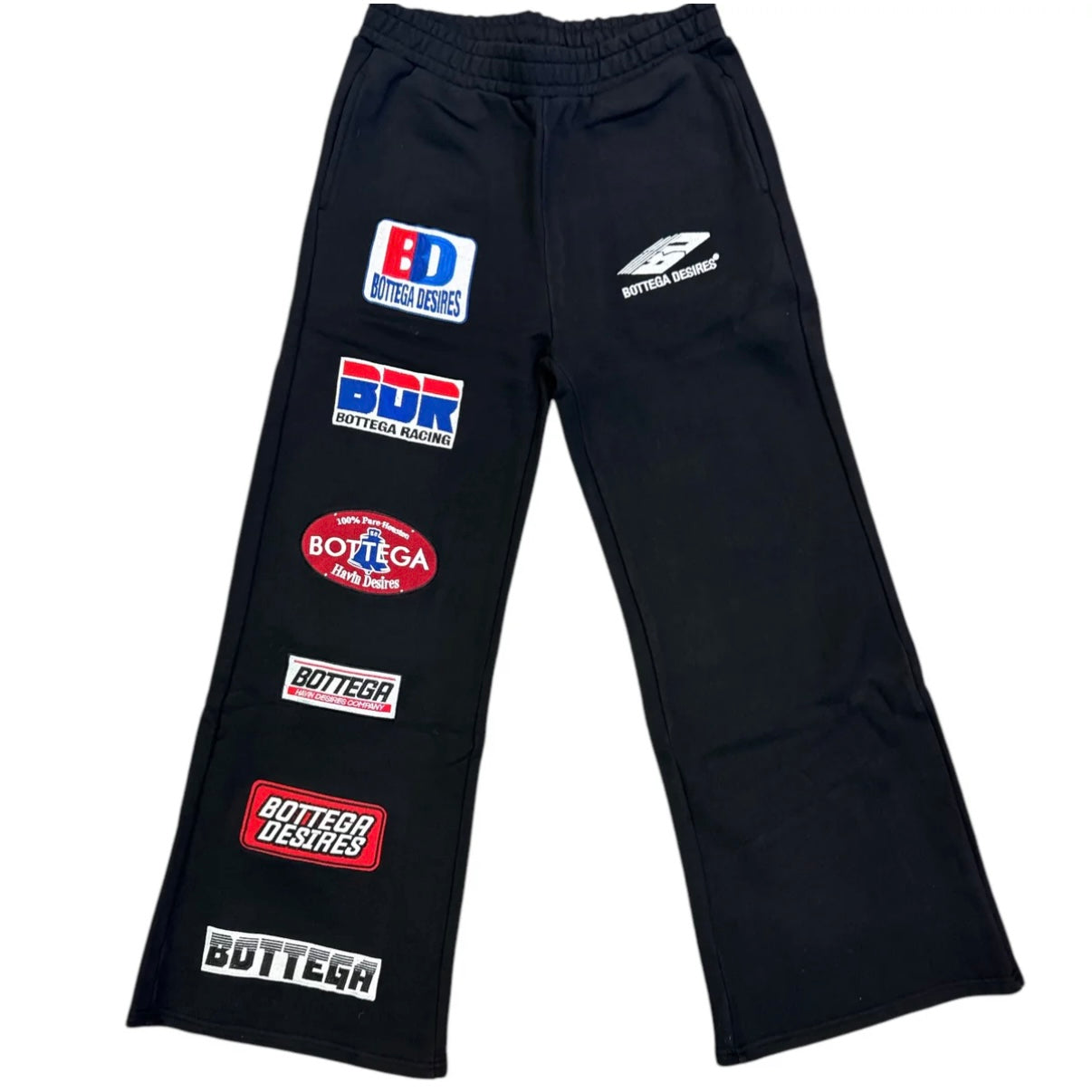 Bottega Desires 'Patches' Black Sweatpants