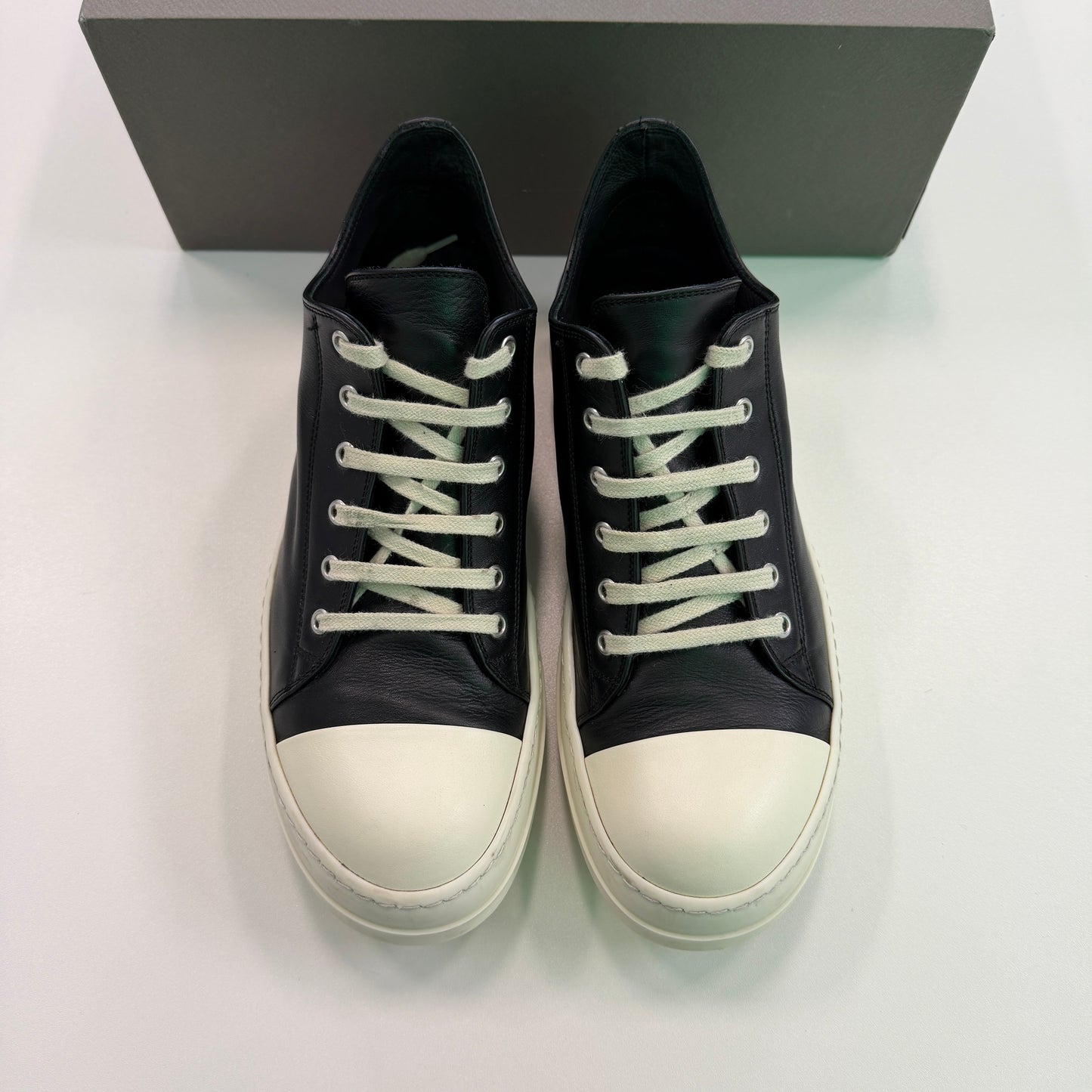 Rick Owens Ramone Porterville Low Black Milk (USED)