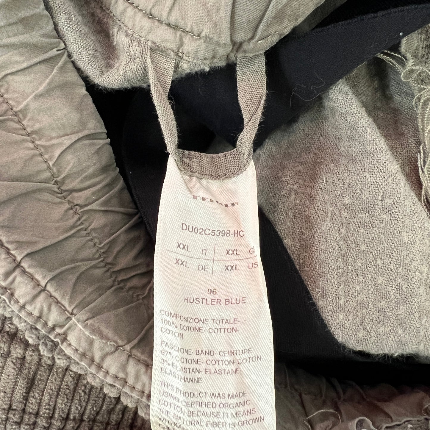 Rick Owens DRKSHDW Corduroy Jumbo Bela Cargo Pants