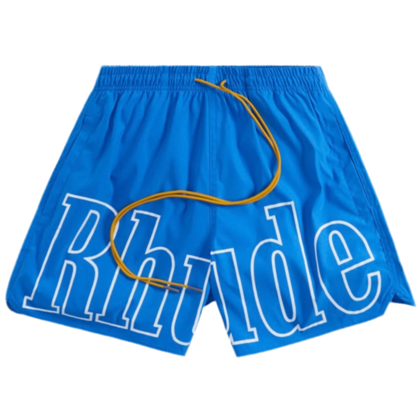 Rhude Logo Swim Trunk 'Blue'