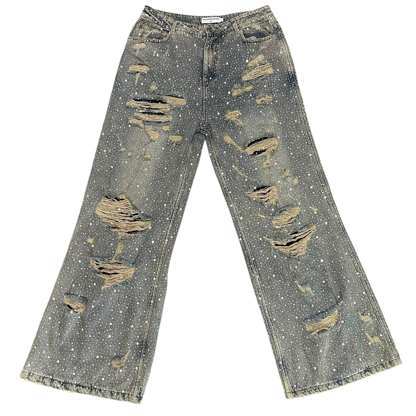 Vale Forever Rhinestone Blue Denim Jeans