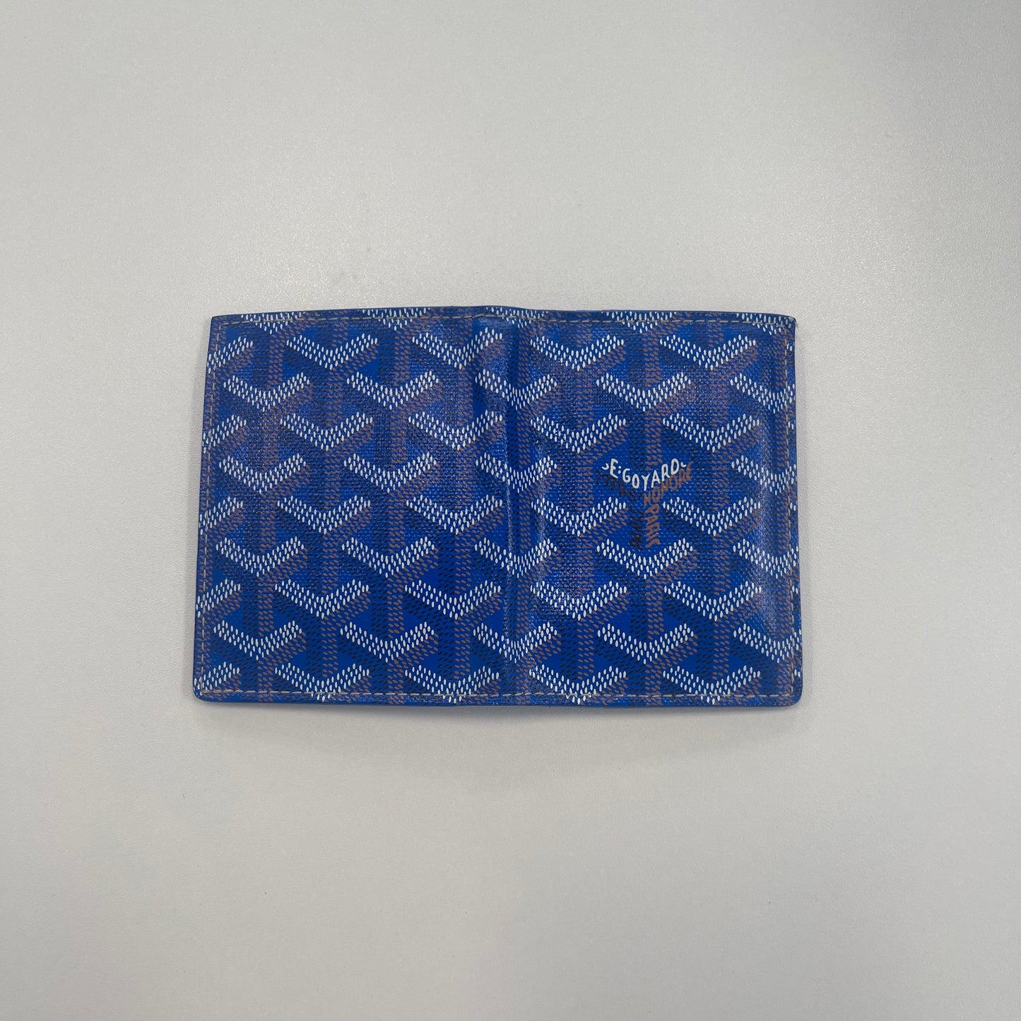 GOYARD Goyardine Saint Marc
Folding Card Case Blue