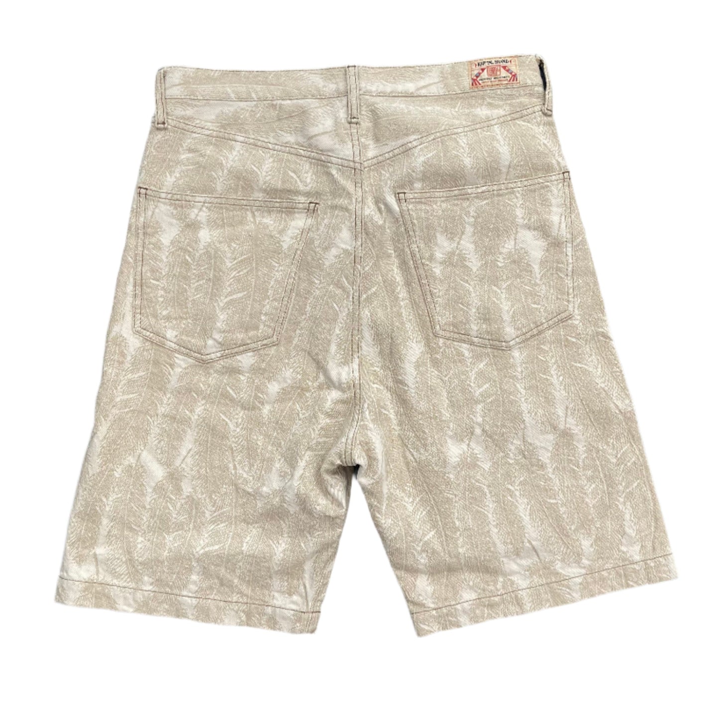 Kapital Tan Feather Jean Shorts