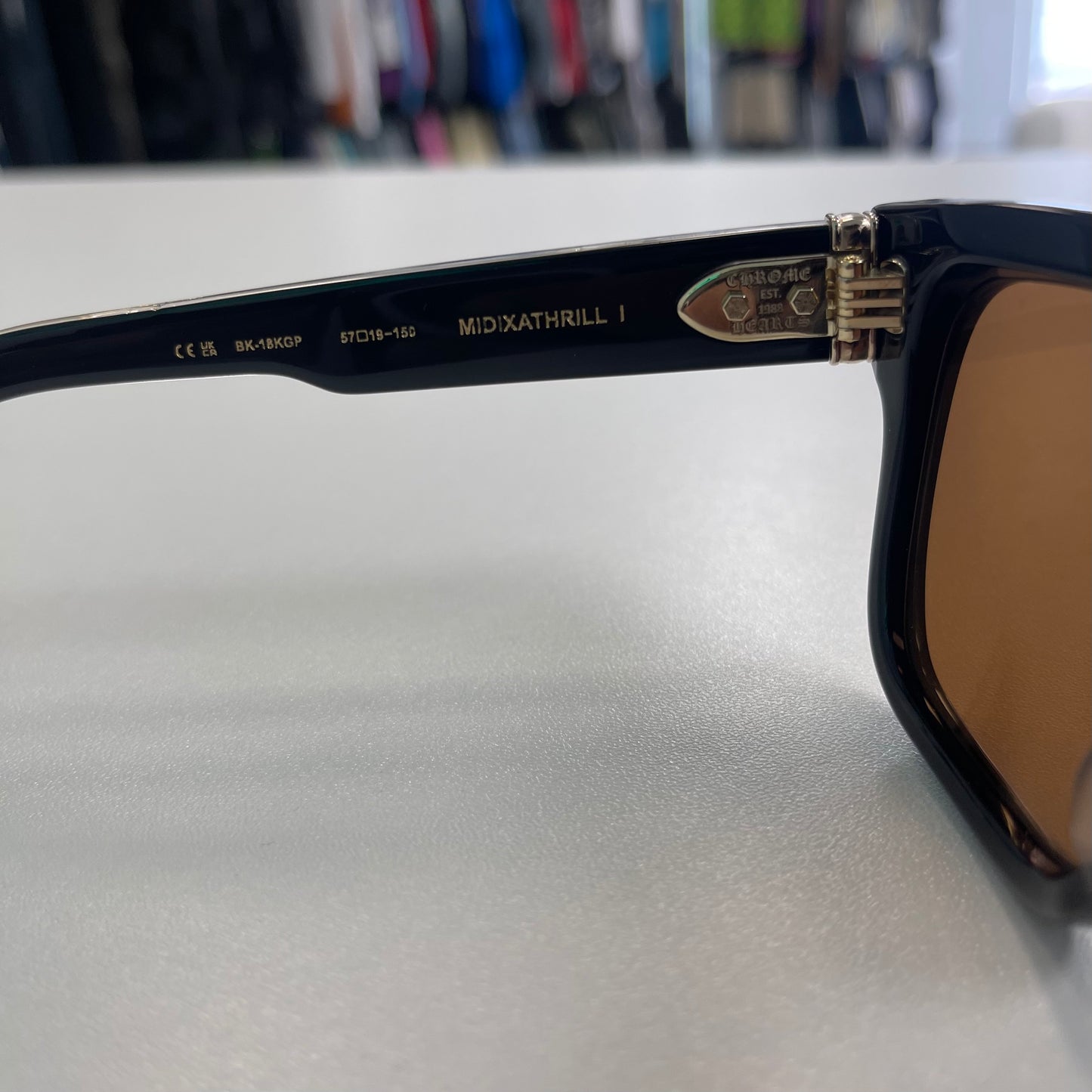 Chrome Hearts Midixathrill I Black & Gold Glasses