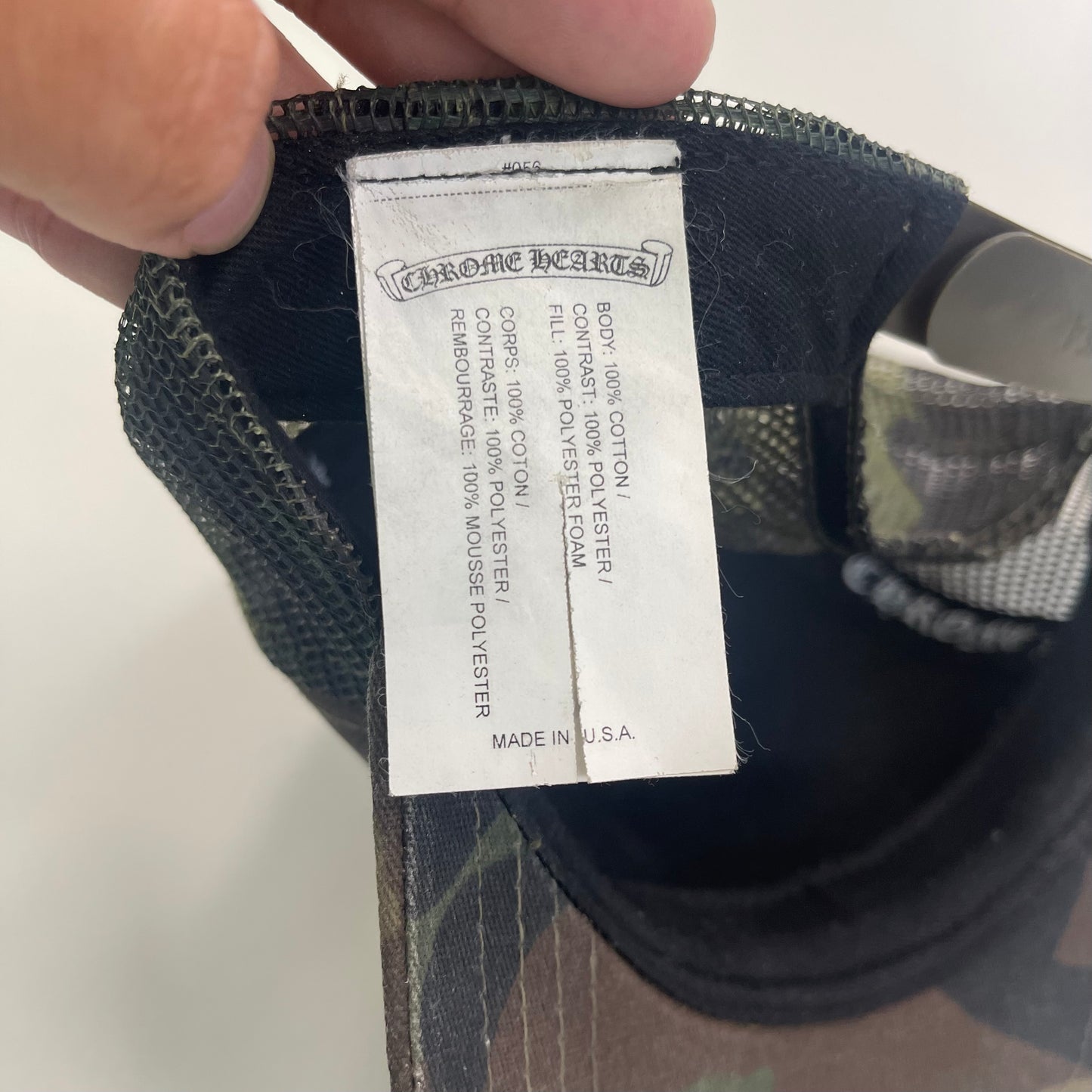 Chrome Hearts CH Hollywood Trucker Hat Camo