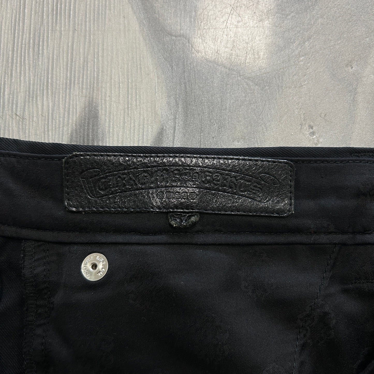 Chrome Hearts Matty Boy 99 Eye Black Chino Pants