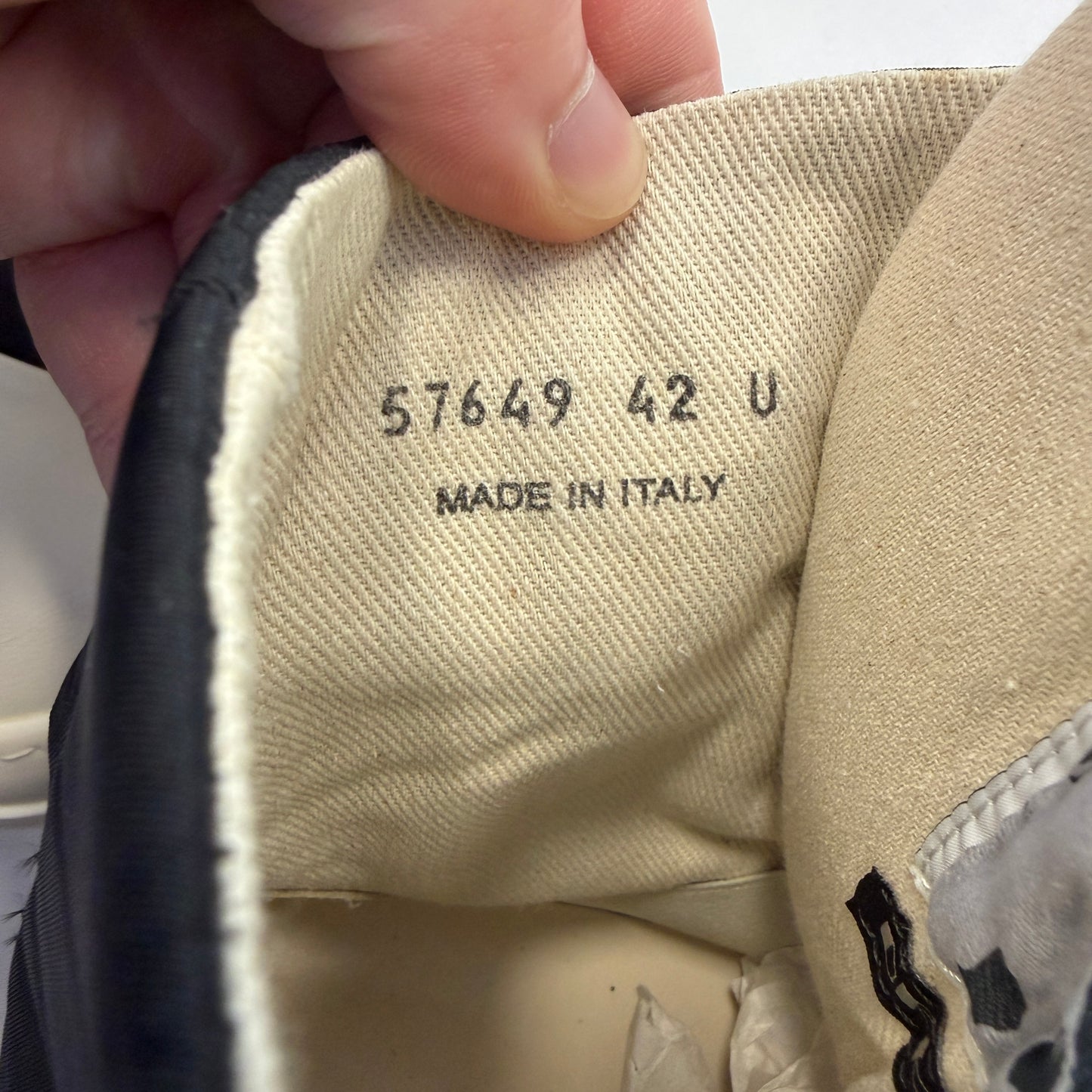 Rick Owens DRKSHDW Hollywood Jumbo Lace Puffer High Top Ramones Black Milk (Used)