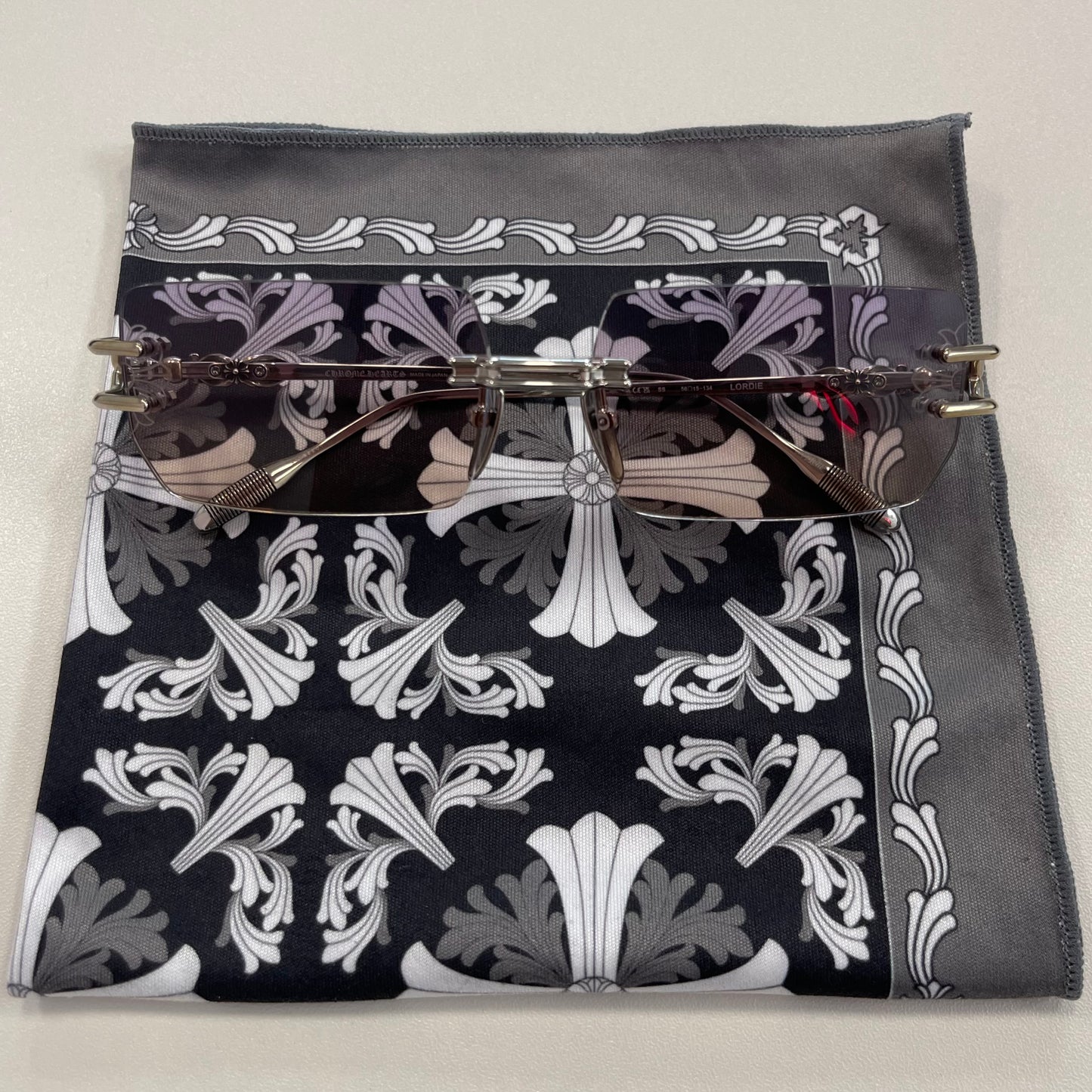 Chrome Hearts Lordie Square Silver Glasses
