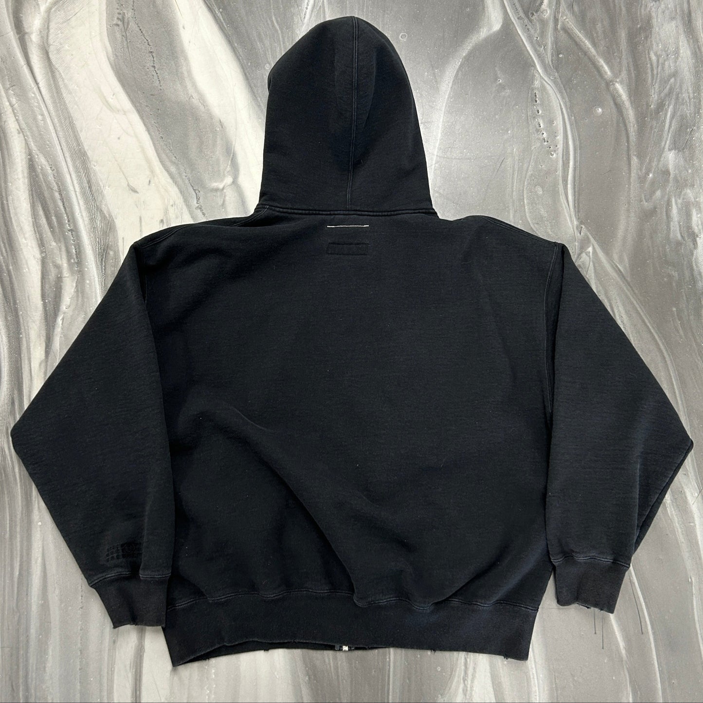 Supreme x MM6 Maison Margiela Zip Up Hooded Sweatshirt Black