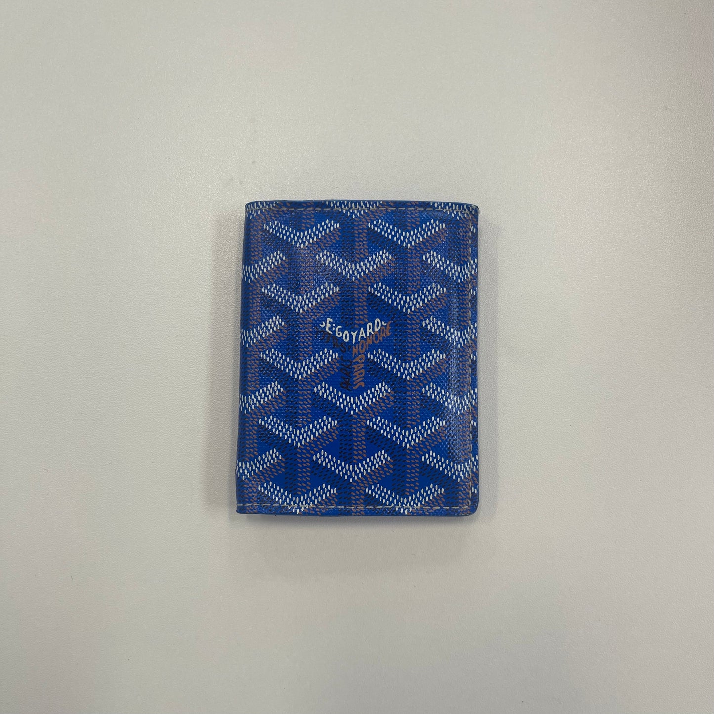 GOYARD Goyardine Saint Marc
Folding Card Case Blue