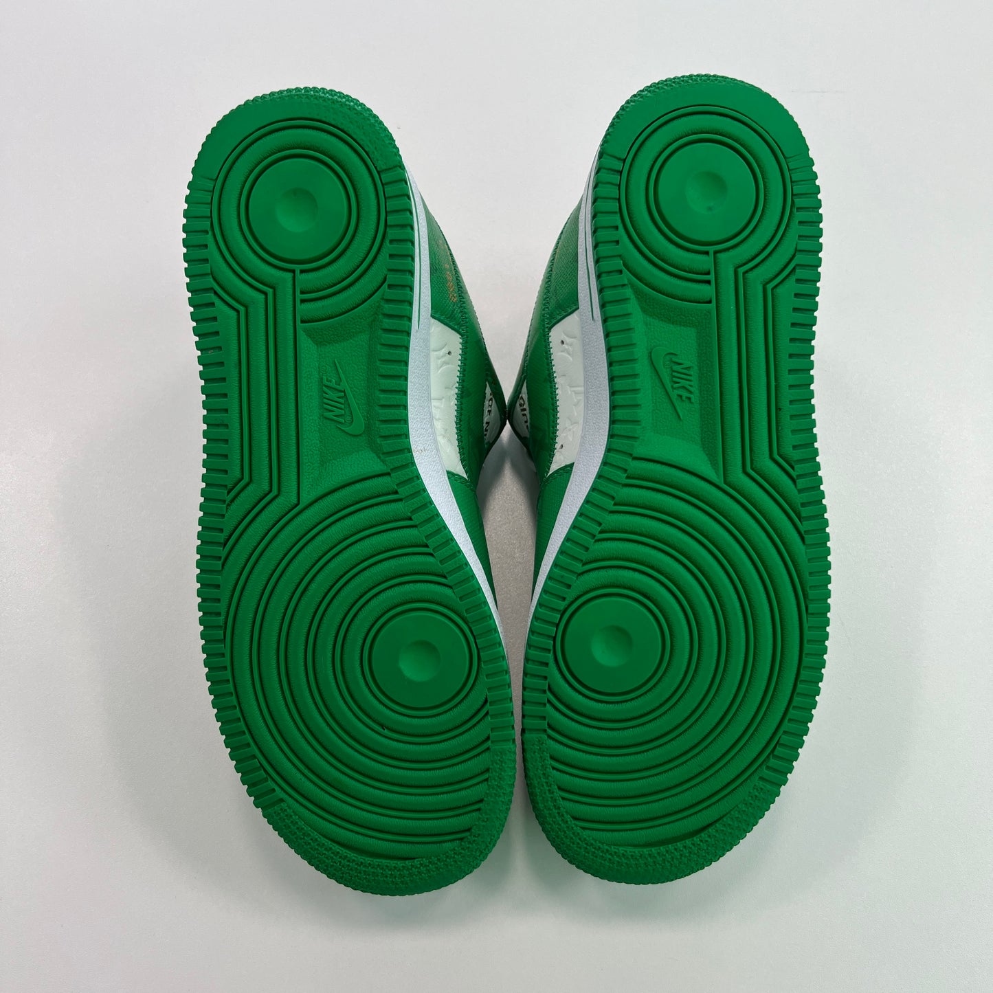 Louis Vuitton x Off-White x Air Force 1 Low White Gym Green (USED NO BOX)