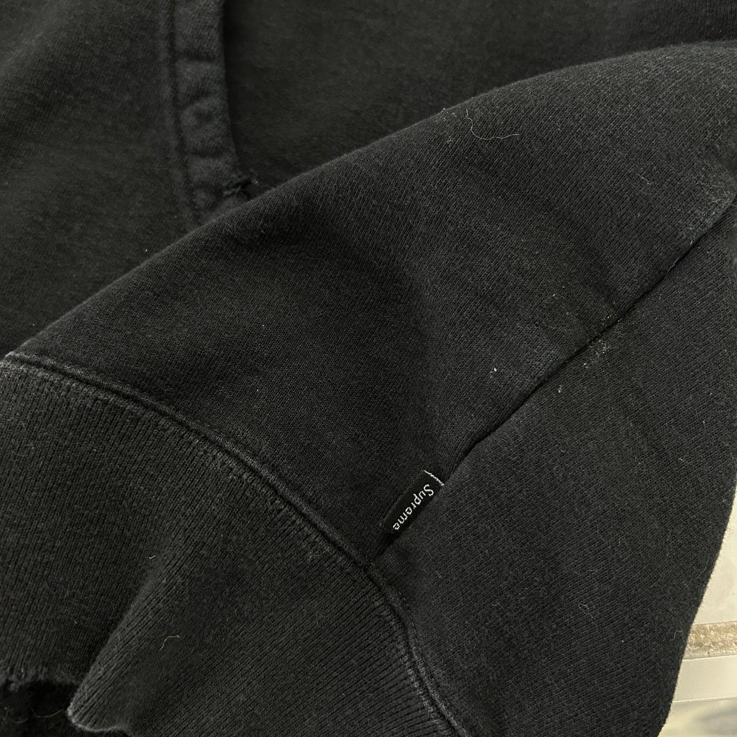 Supreme x MM6 Maison Margiela Zip Up Hooded Sweatshirt Black