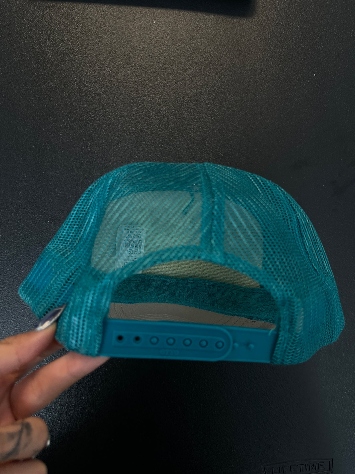 Kapital Free Wheelin Trucker Cap Turquoise/Beige