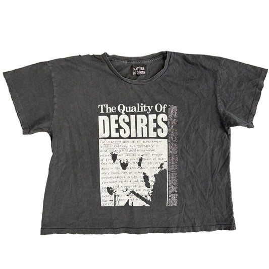 Matière De Désirs Quality Of Desires Tee Vintage Black