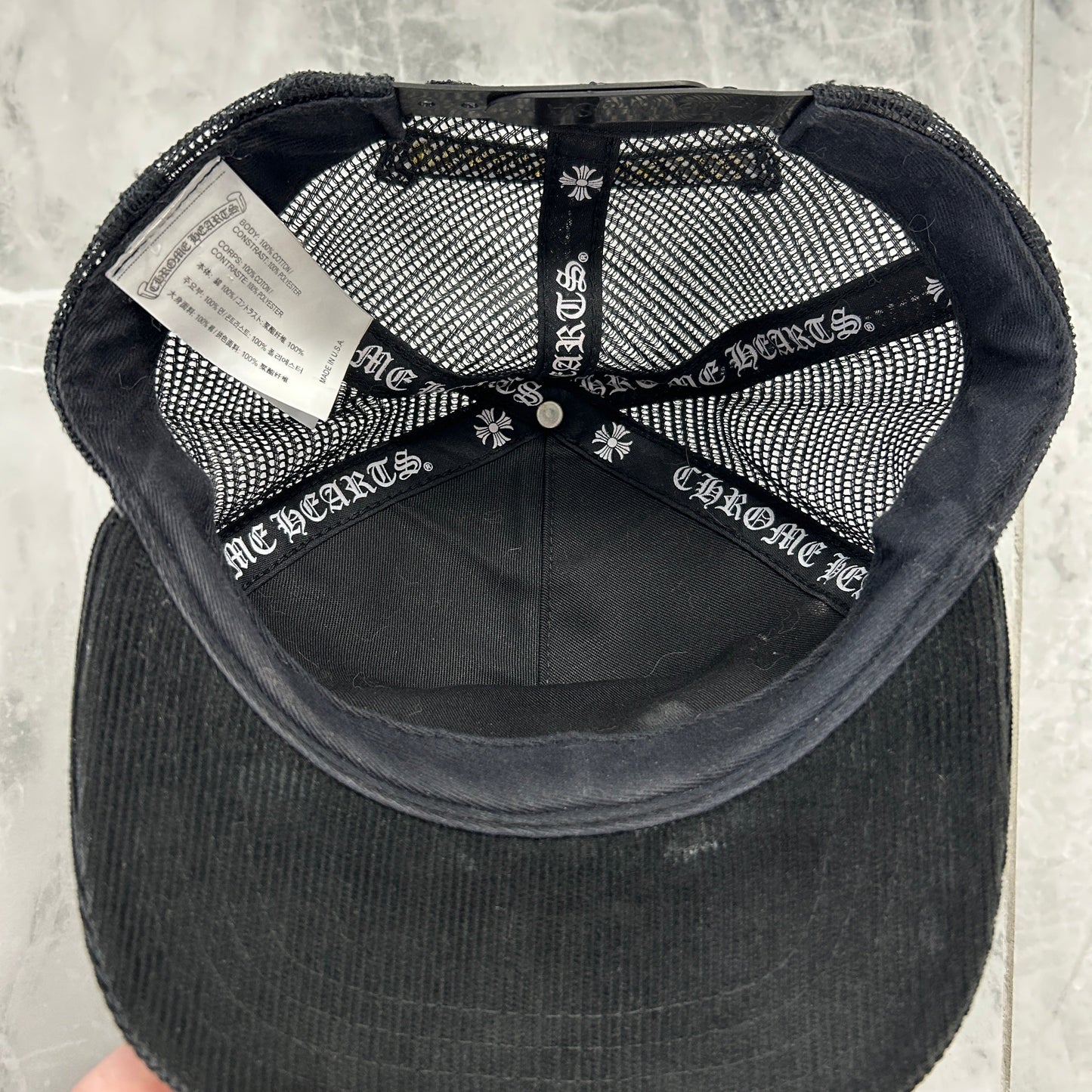 Chrome Hearts Hollywood Corduroy Trucker Hat