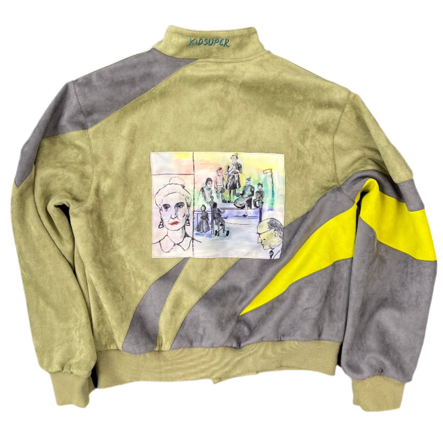 Kid Super Tri Color Button Up Jacket