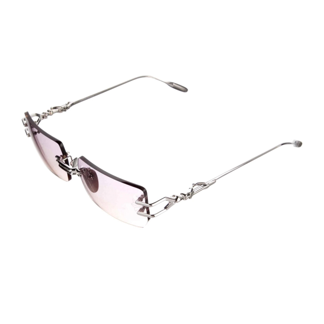 Chrome Hearts Lordie Square Silver Glasses