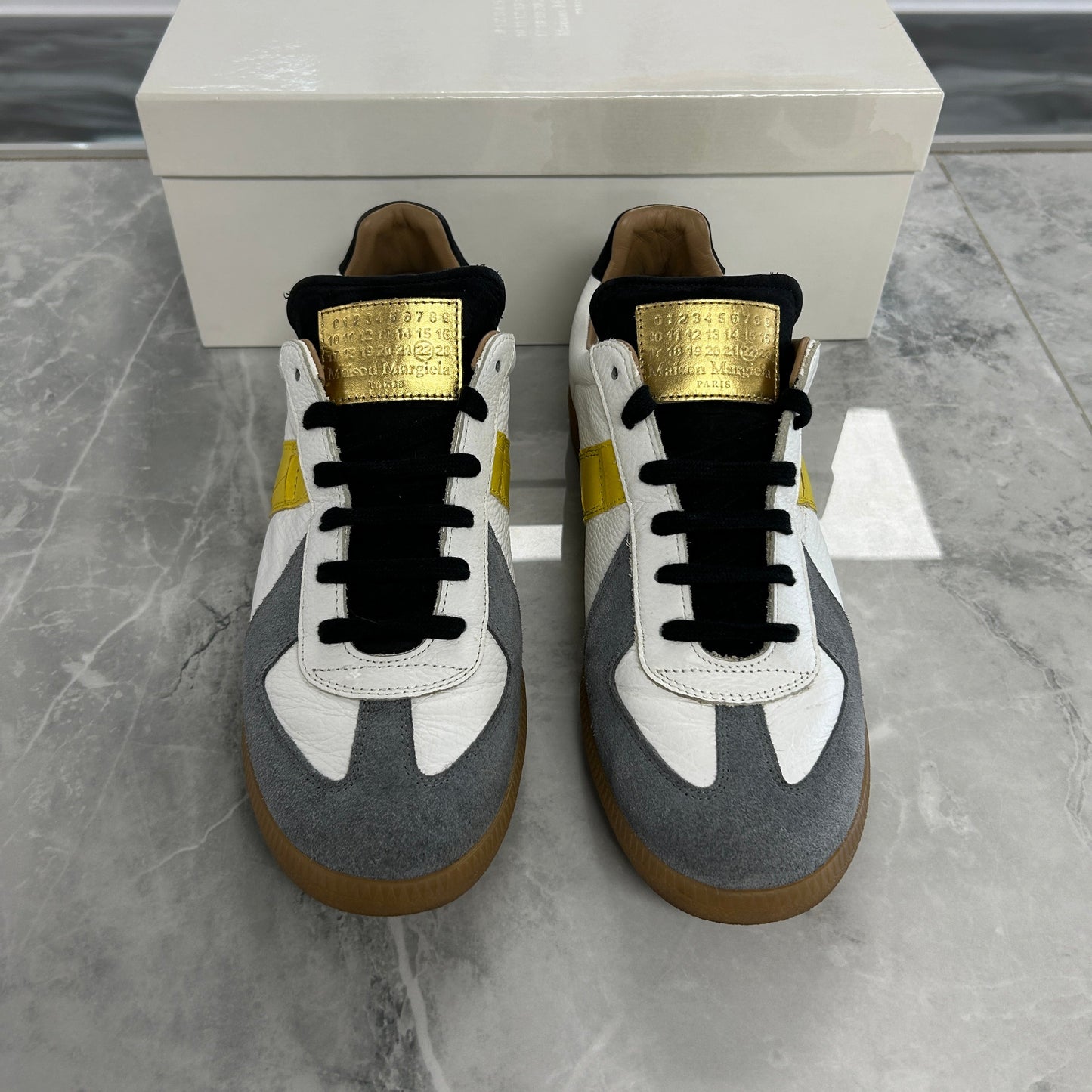 Maison Margiela Croc Leather & Suede Sneaker (Used)
