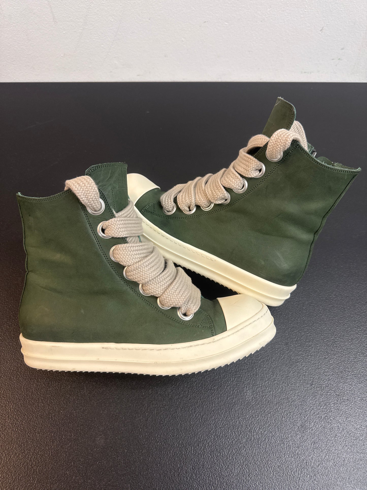 Rick Owen Jumbo Lace Ramone High Green (USED)