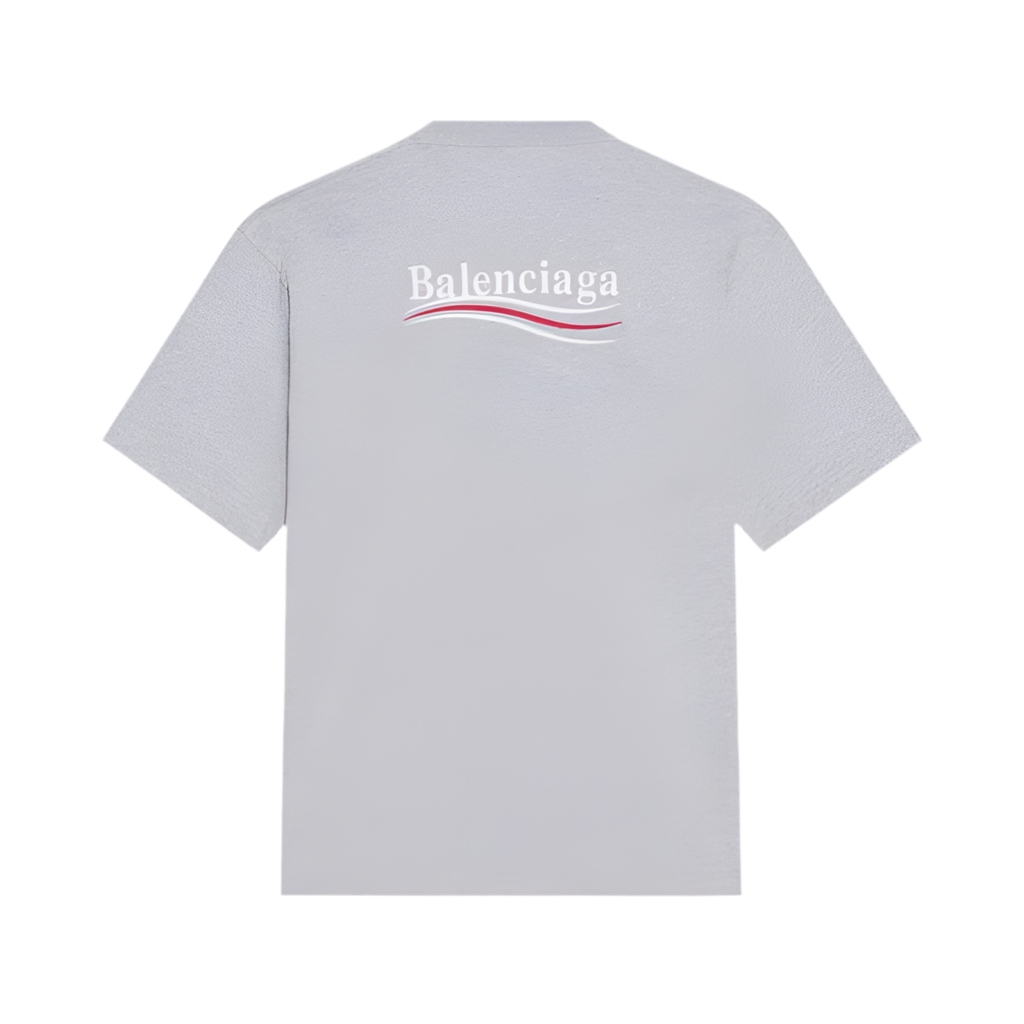 Balenciaga Political Campaign T-shirt Light Grey
