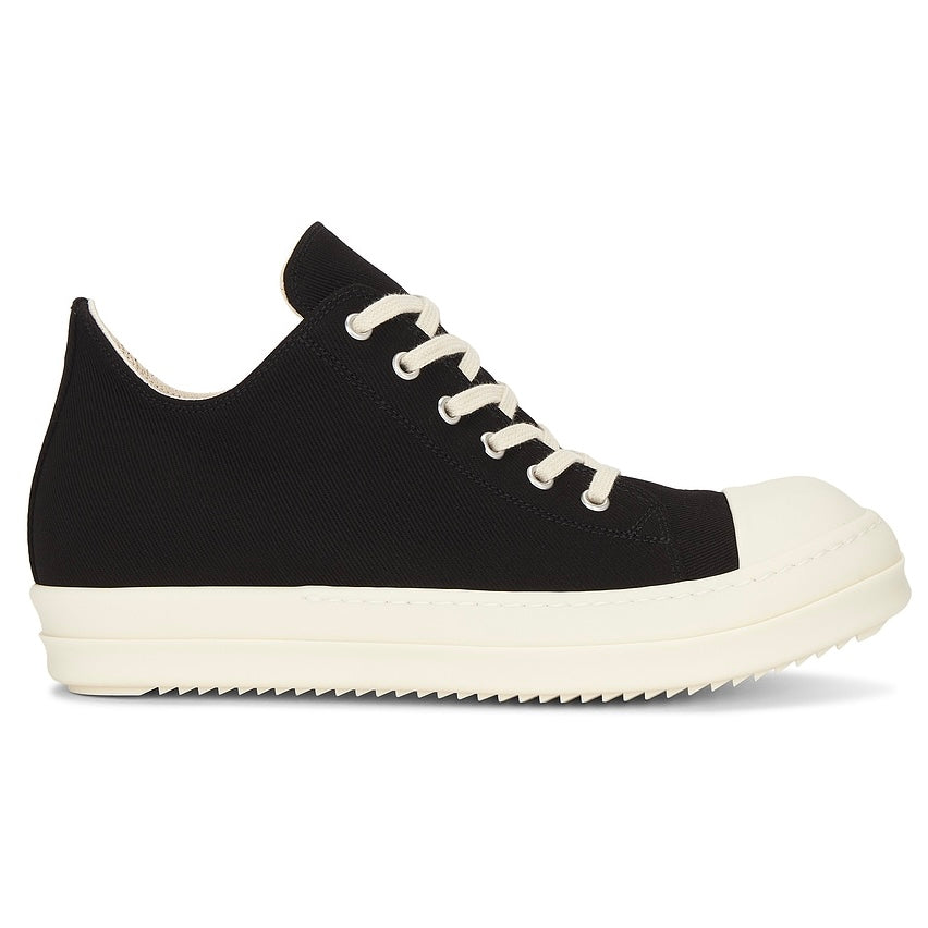 Rick Owens DRKSHDW Canvas Ramone Low Black/Milk