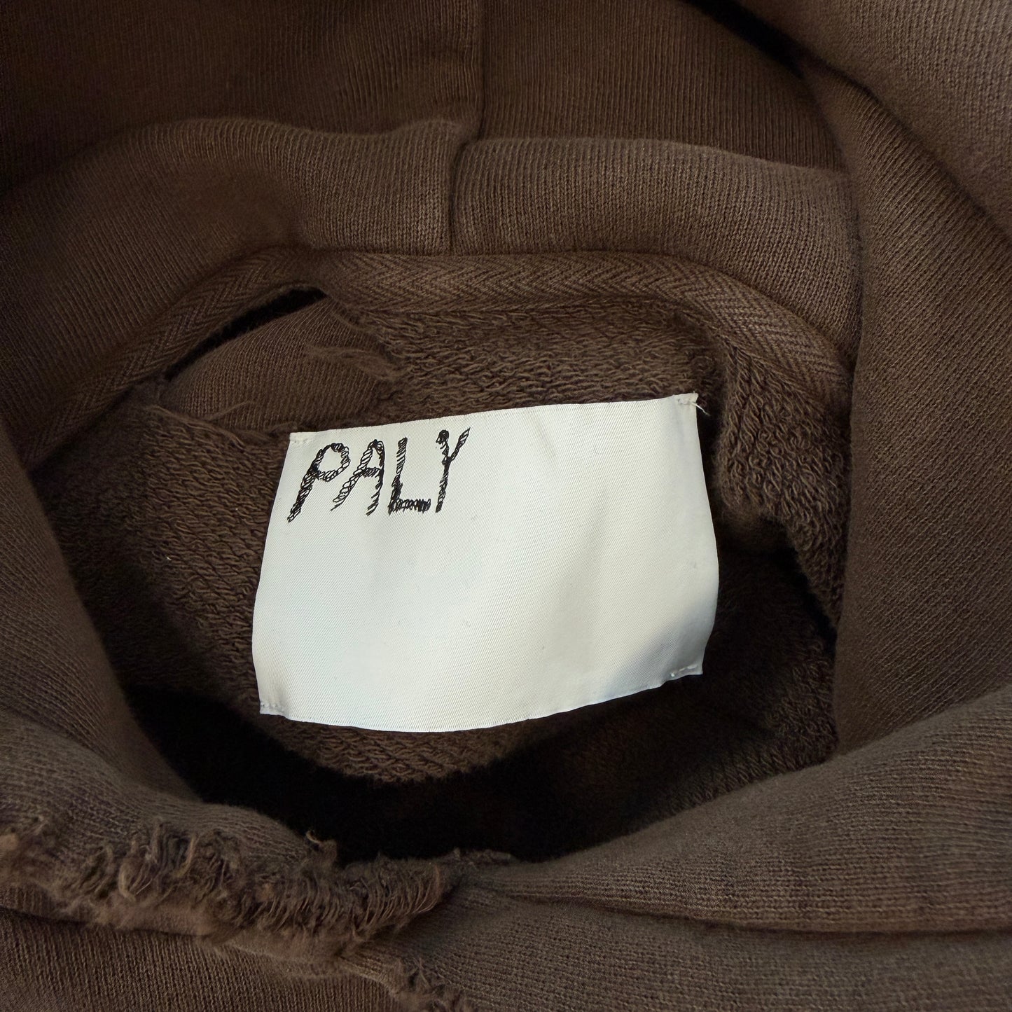 Paly Hollywood Yarn Logo Hoodie Brown