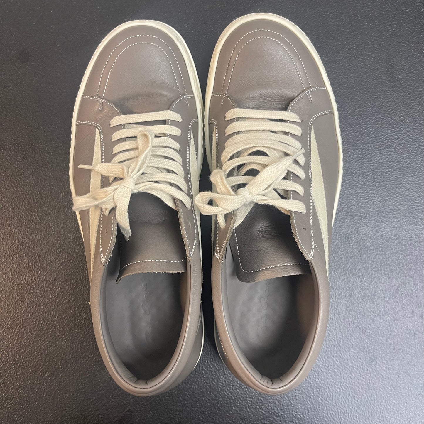 Rick Owens Hollywood Vintage Low ‘Dust Milk' (USED NO BOX)