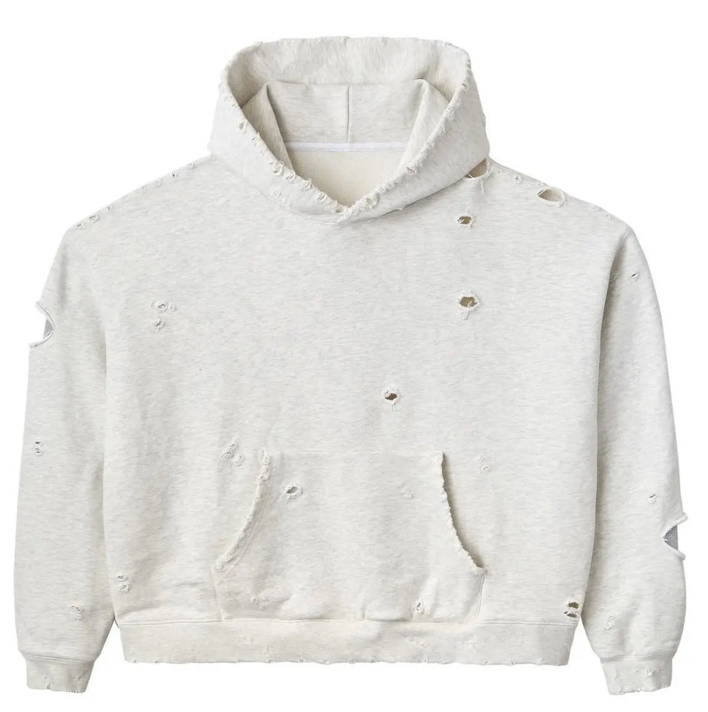GV gallery grey distressed hoodie