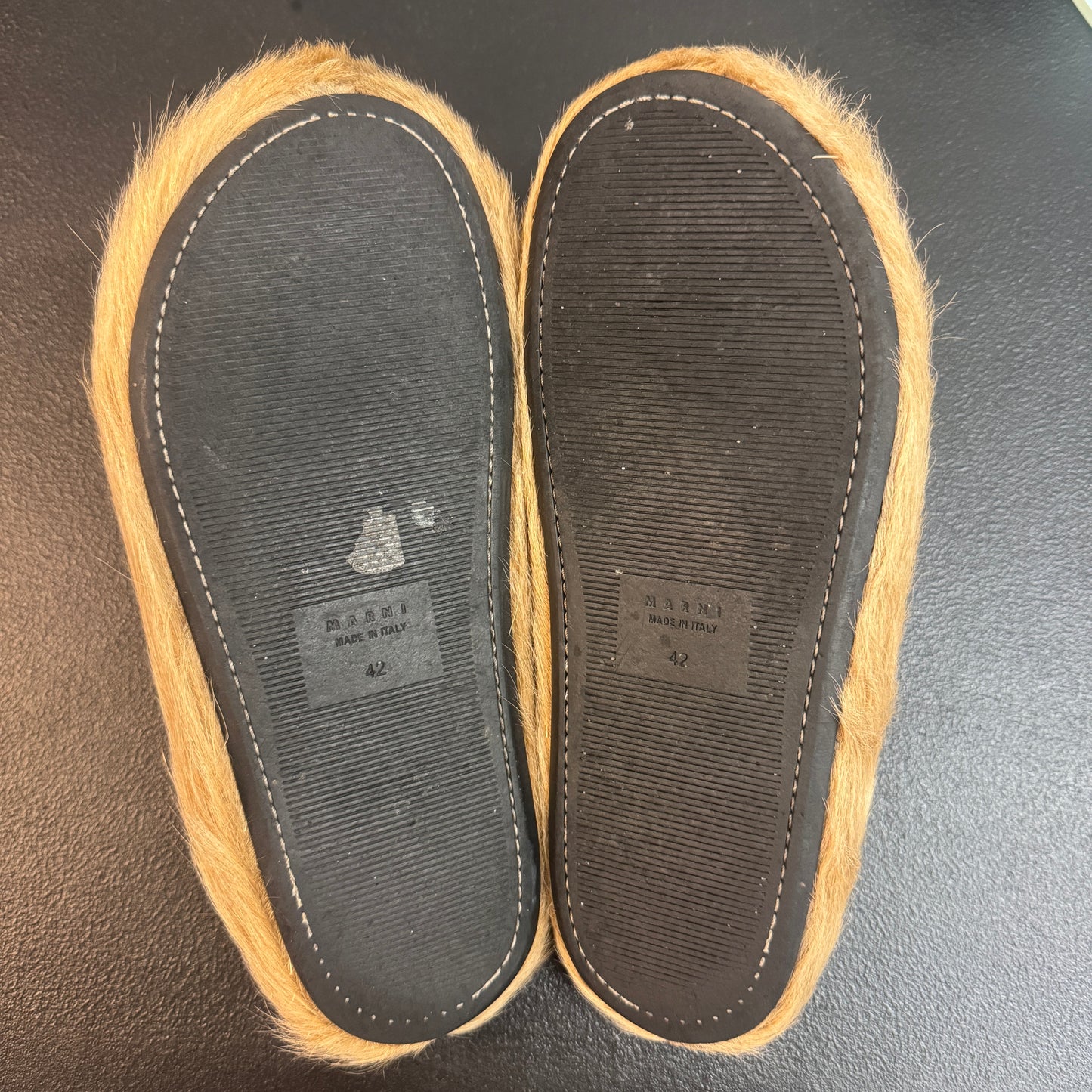 Marni Fussbet Sabot Mule Biege (USED NO BOX)