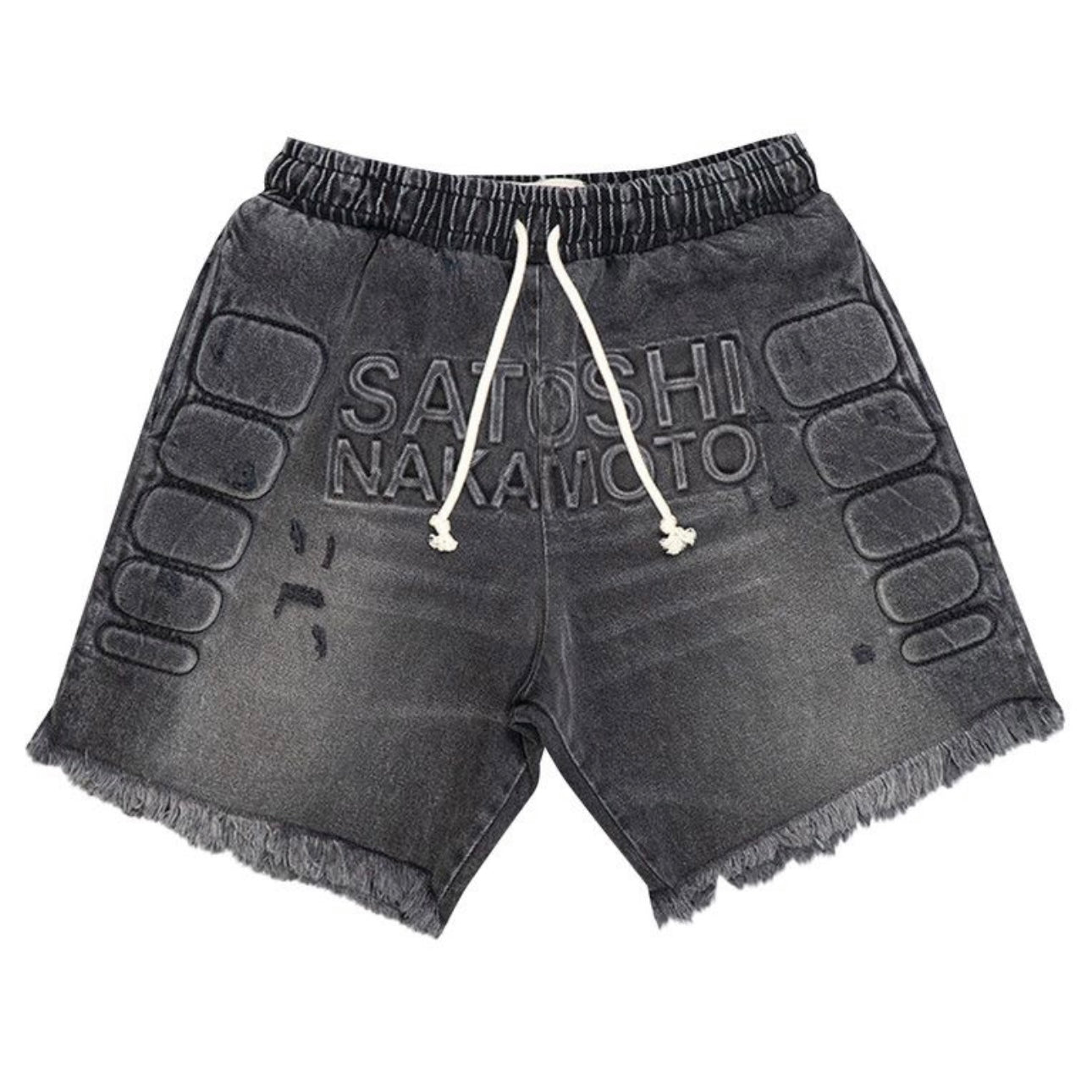 Satoshi Nakamoto Denim Moto
Shorts 'Black Denim'