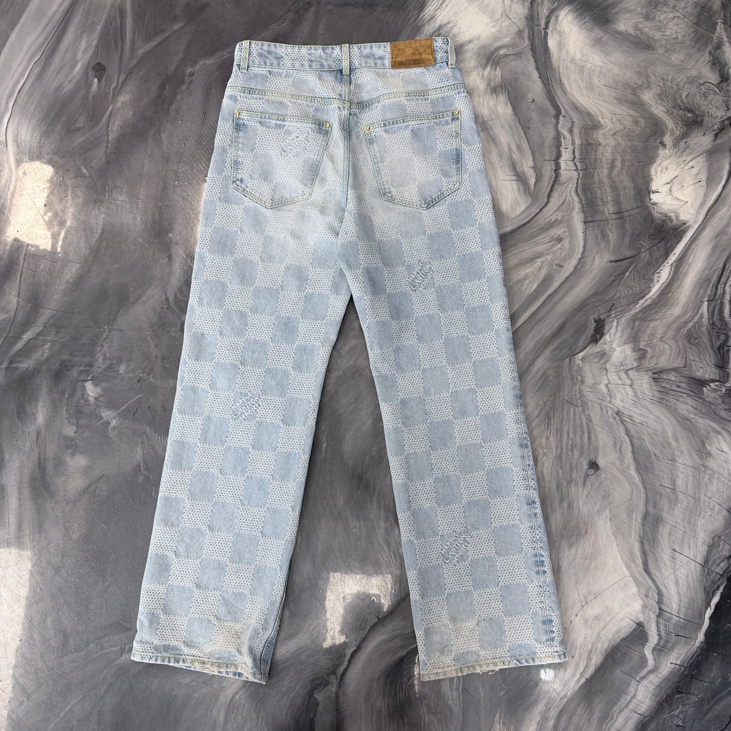 Louis Vuitton Damier Blue Skate Denim