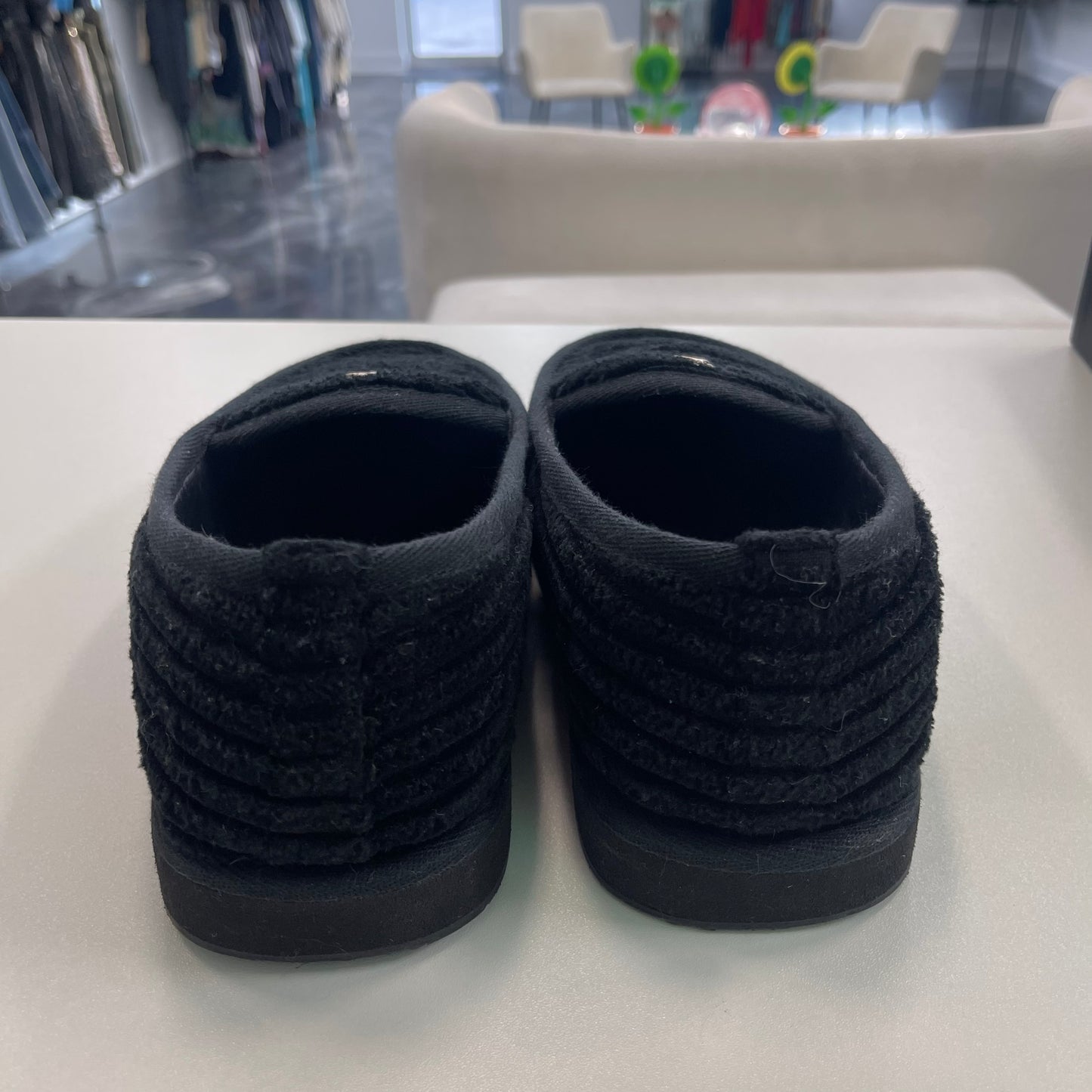 Chrome Hearts Corduroy Dagger Slip-Ons Black (USED)