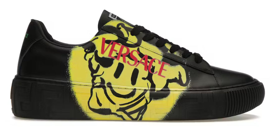 Versace Medusa Greca Low Smiling Medusa Black Green Pink