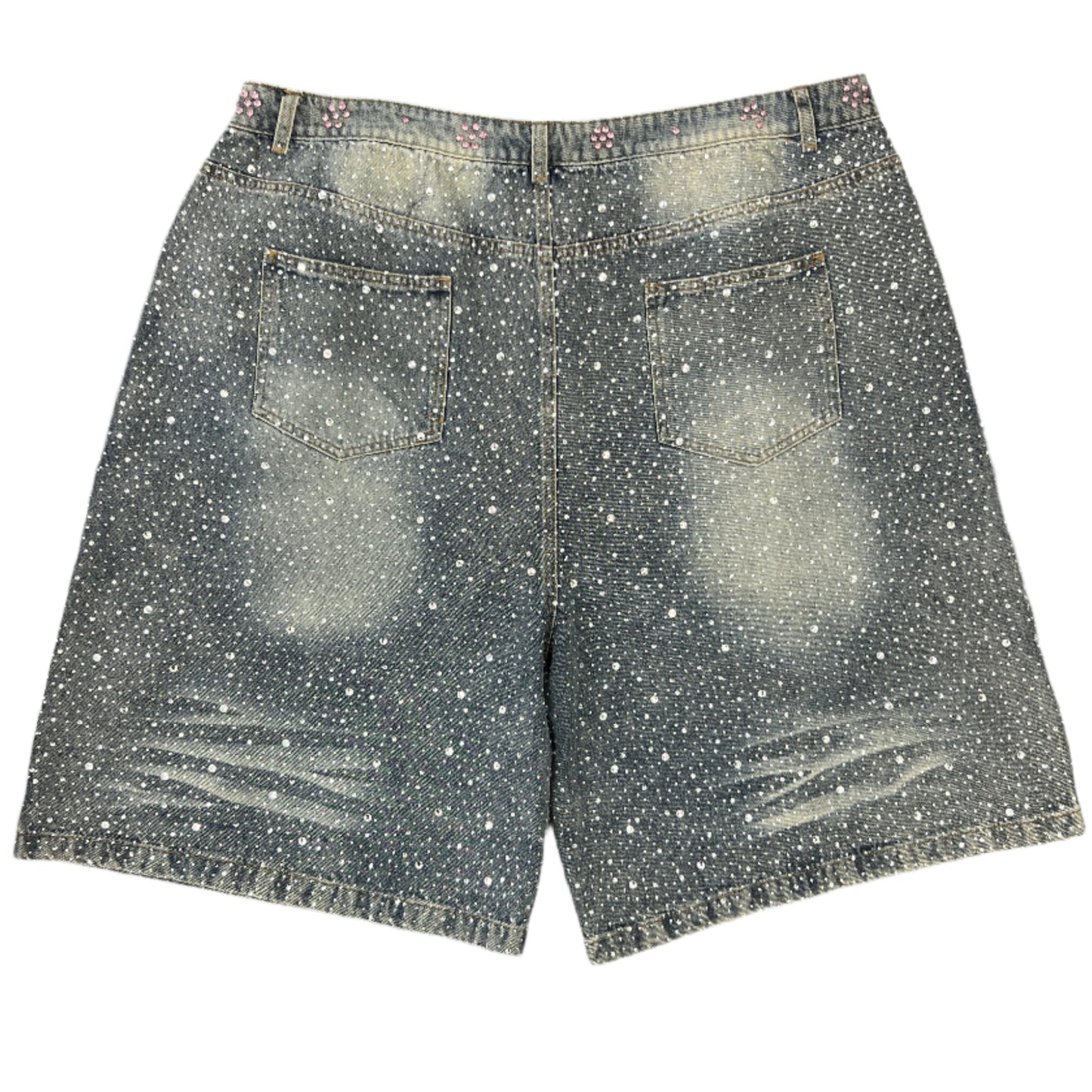 Vale Valley Dreams Crystal Denim Jorts Blue