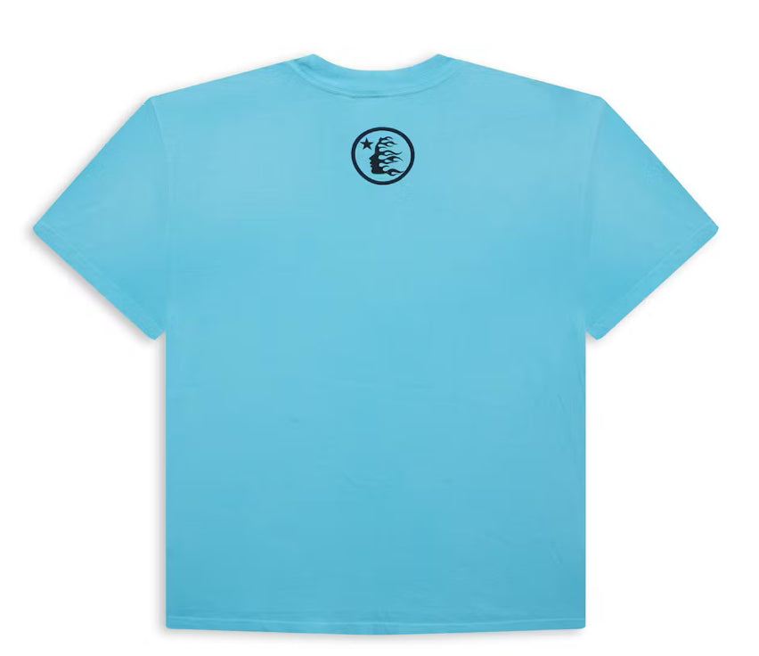 Hellstar Box Logo T-Shirt Blue