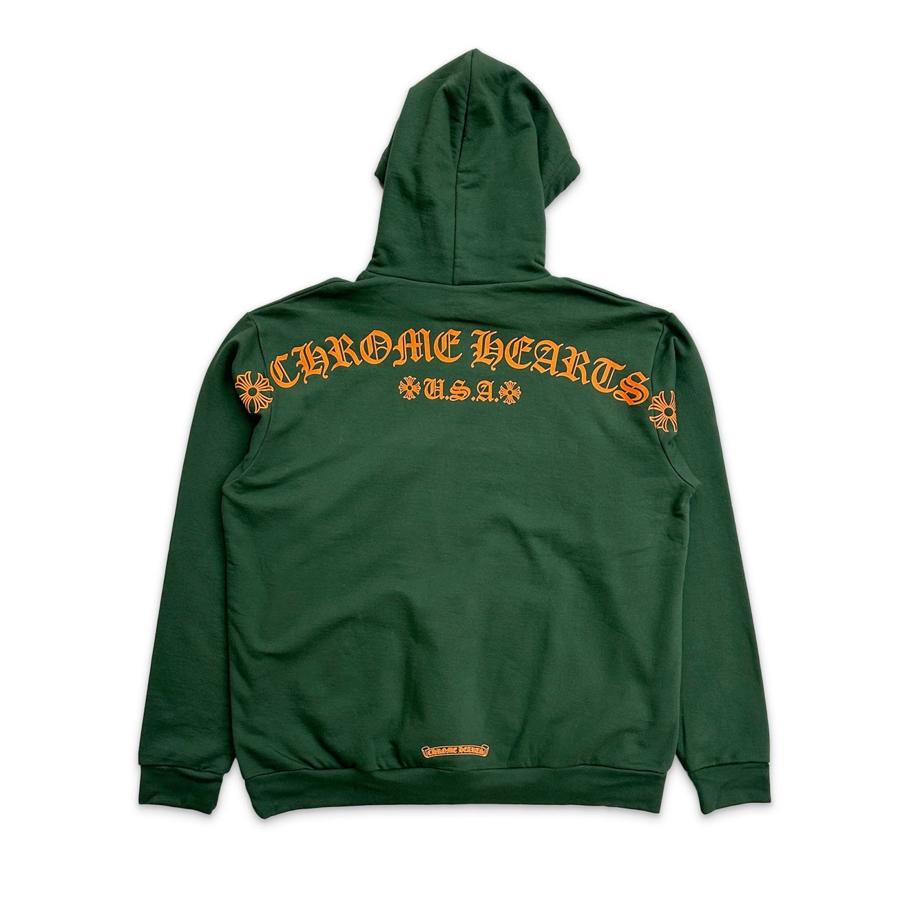 CHROME HEARTS ONLINE EXCLUSIVE HOODIE GREEN ORANGE
