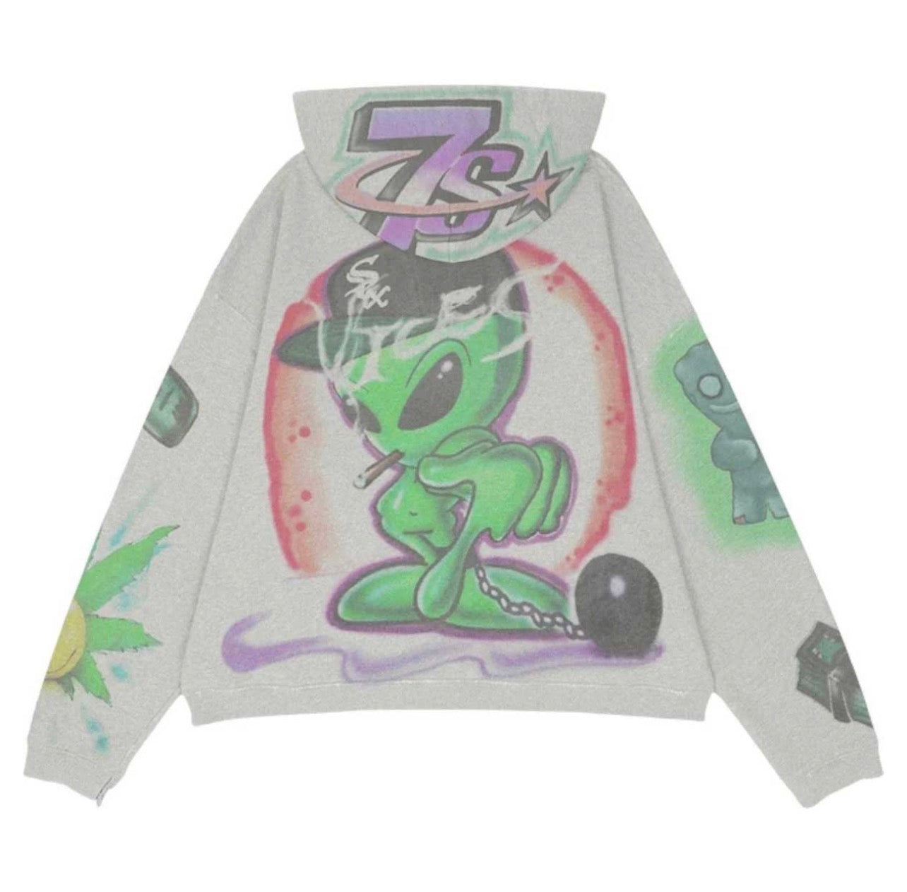 Triple Seven Vices Hoodie Grey