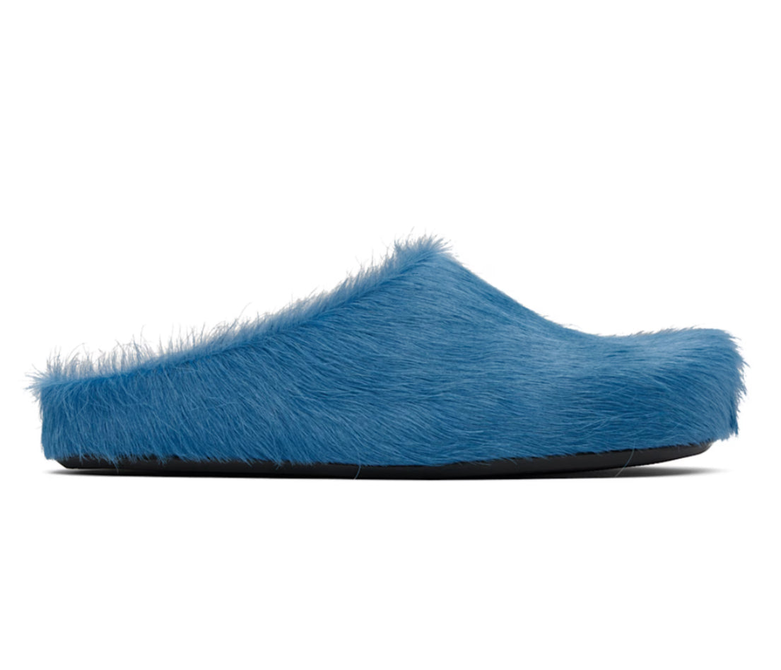 Marni Blue Fussbet Slip Ons (USED)