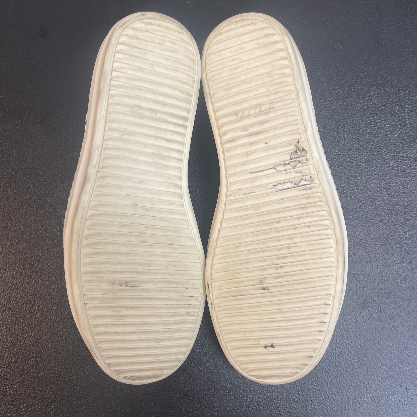 Rick Owens Hollywood Vintage Low ‘Dust Milk' (USED NO BOX)