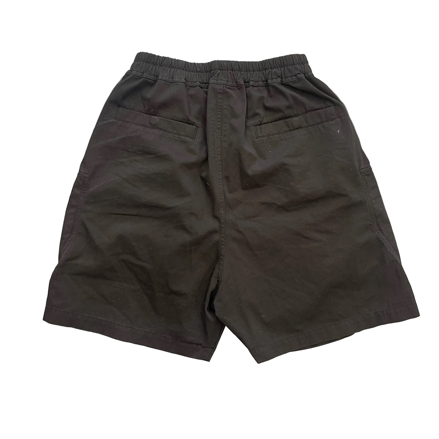 DRKSHDW Heavy Cotton Black Cargo Zipped Shorts
