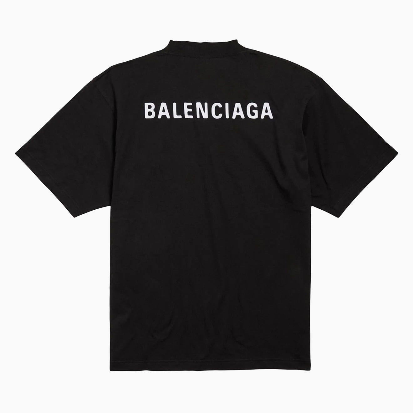 Balenciaga Embroidery Logo Tee Black