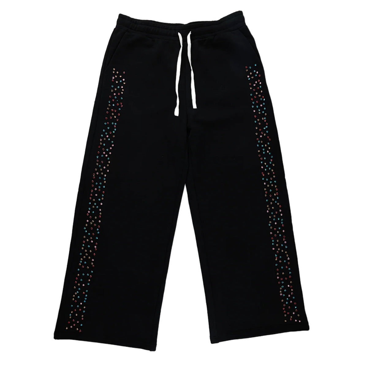 AZVA CRYSTAL CACTUS SWEATS BLACK