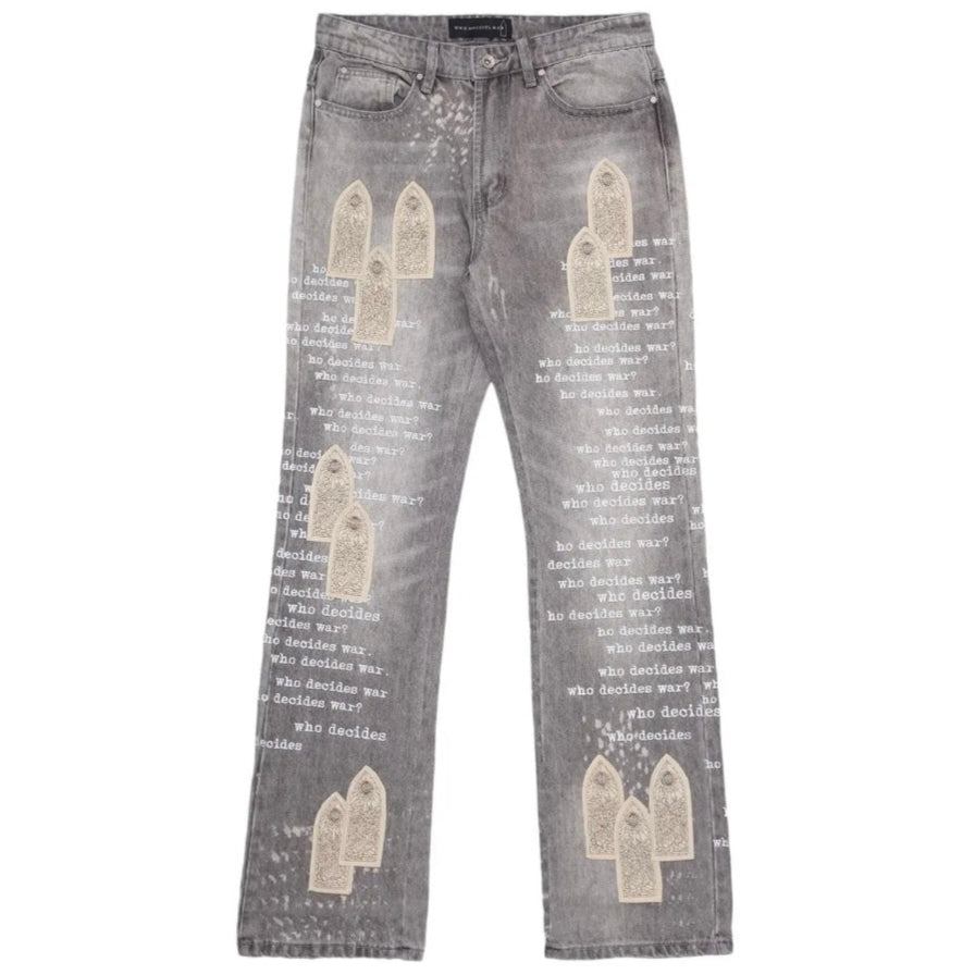 Who Decides War Grey Denim
