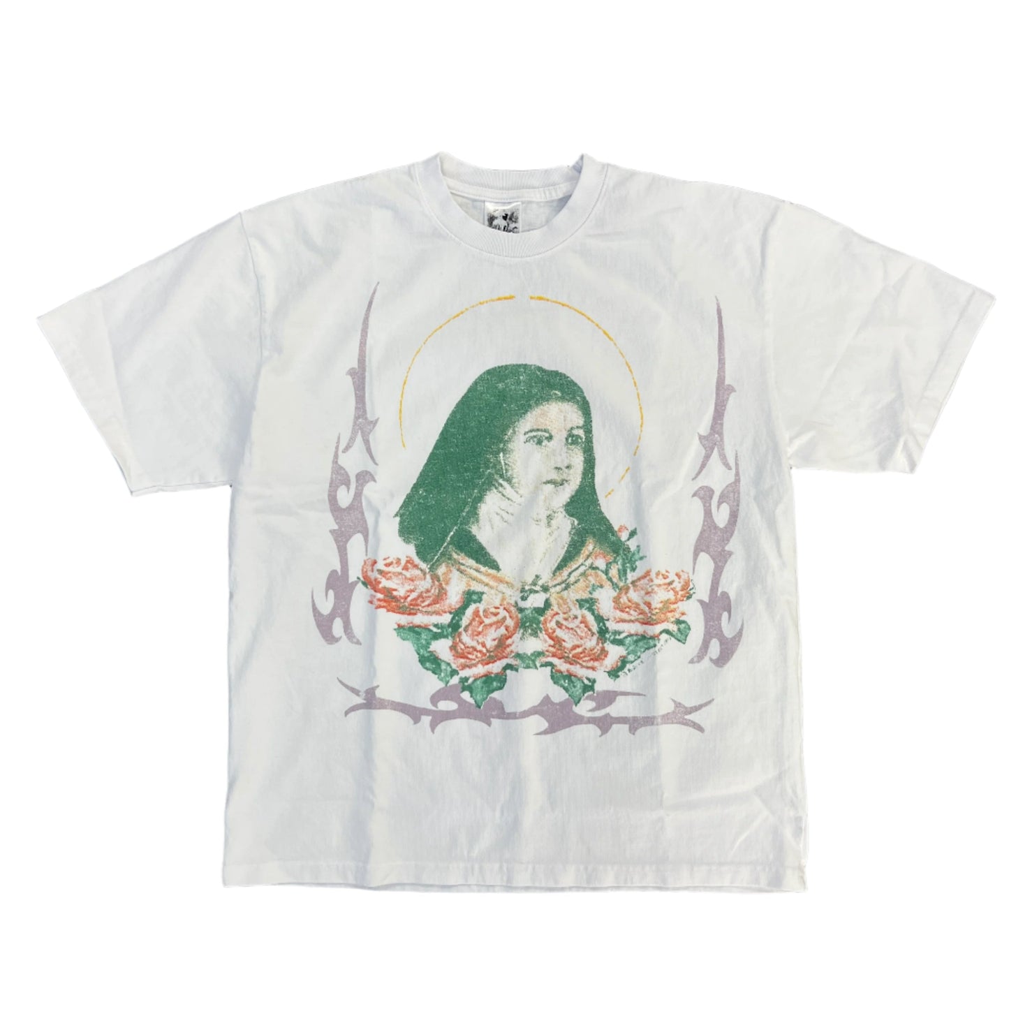 Basketcase Theresa Jr White Tee